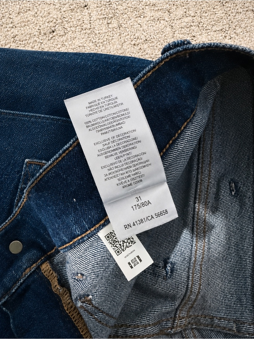 Polo by Ralph Lauren Dark Blue Wide-Leg Jeans - Picture 3 of 6